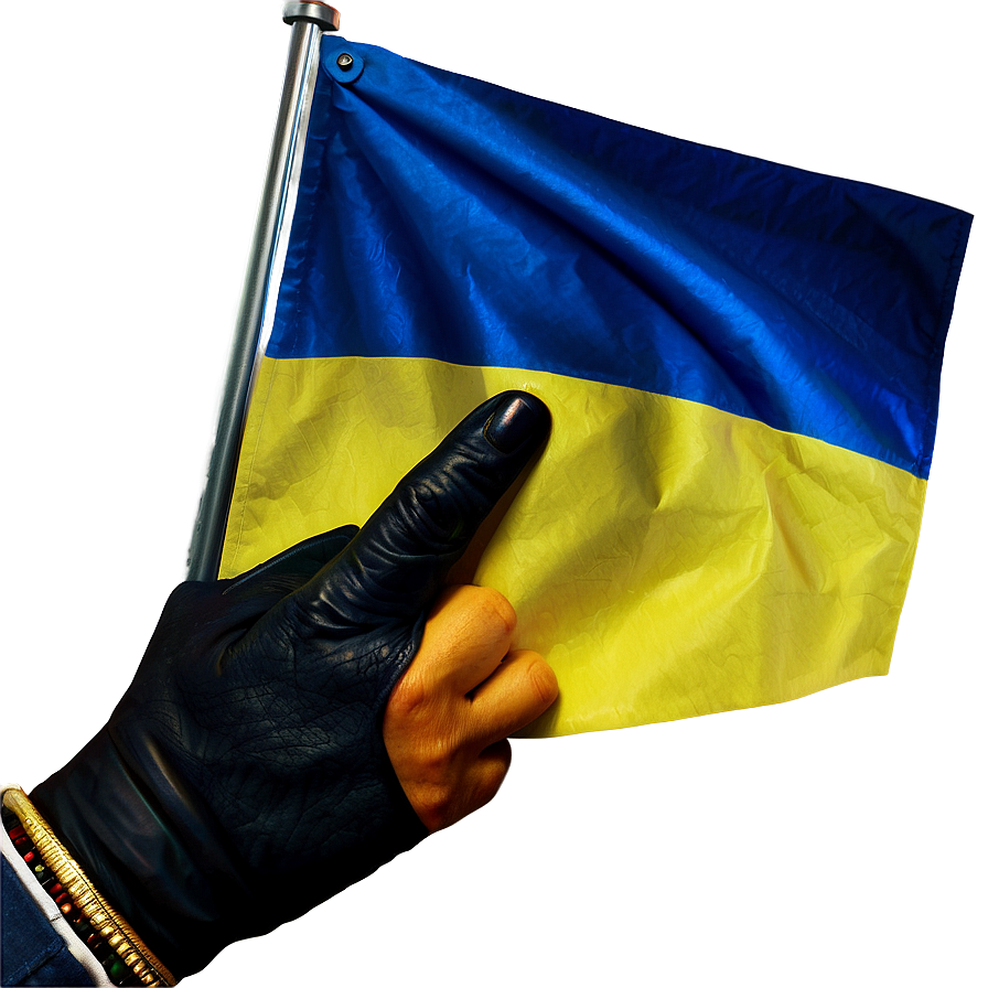 Ukraine Flag In Hand Png 72