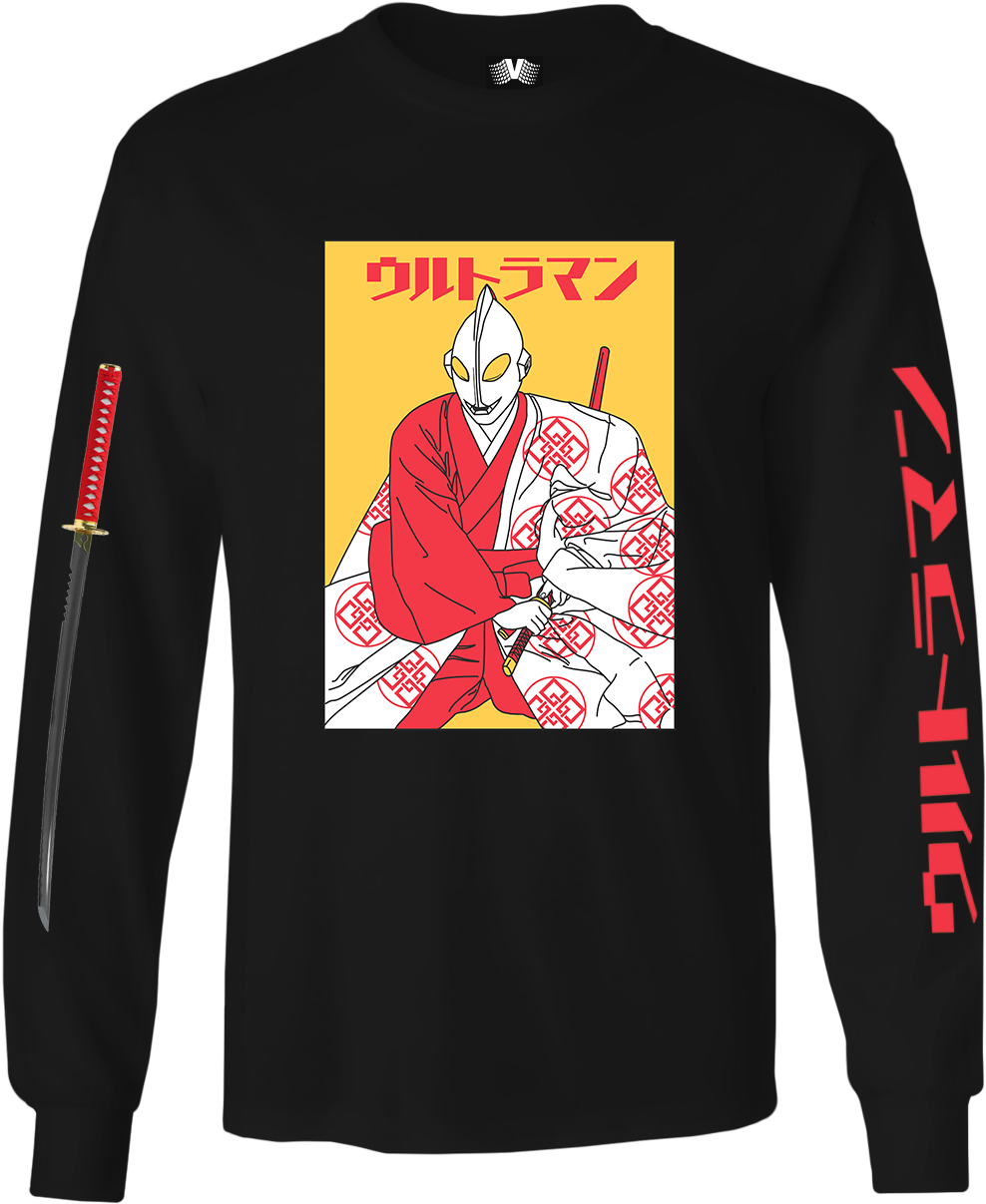 Ultraman Samurai Long Sleeve Shirt Design