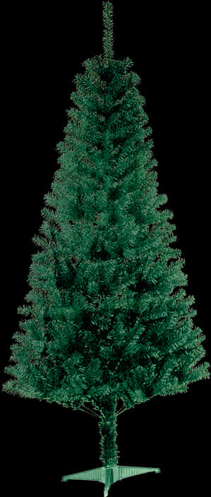 Unadorned Artificial Christmas Tree