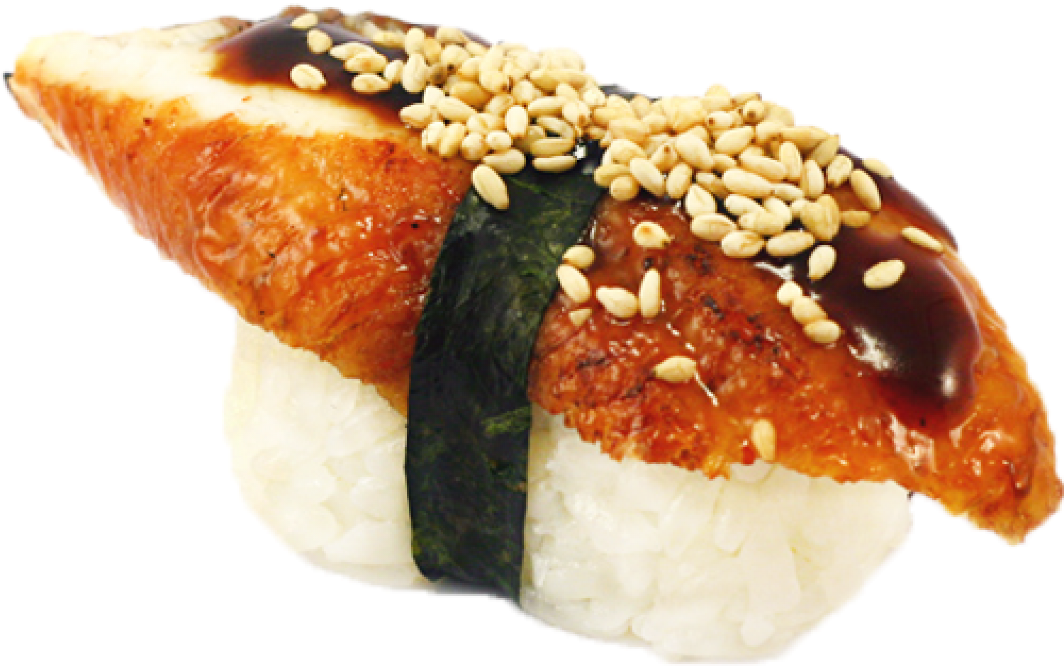 Unagi Nigiri Sushiwith Sesame Seeds