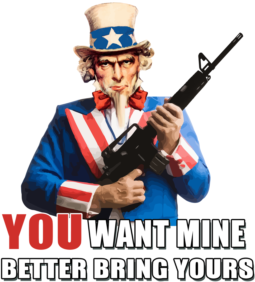 Uncle Sam Armed Message