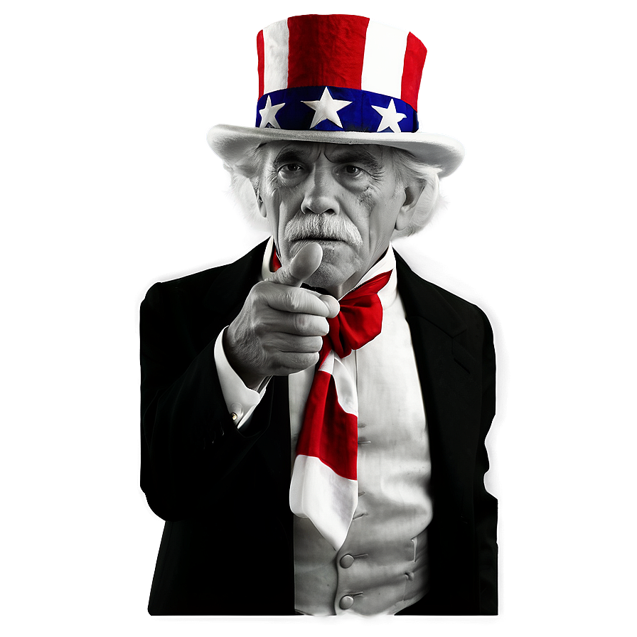 Uncle Sam Black And White Png Ciw90