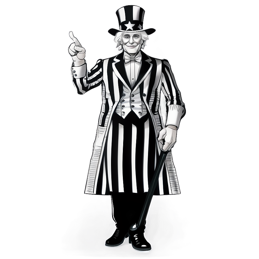 Uncle Sam Black And White Png Qgv