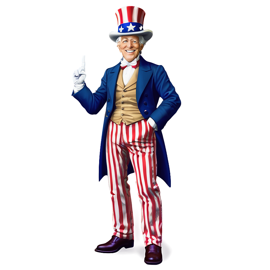 Uncle Sam Patriotic Png 06122024