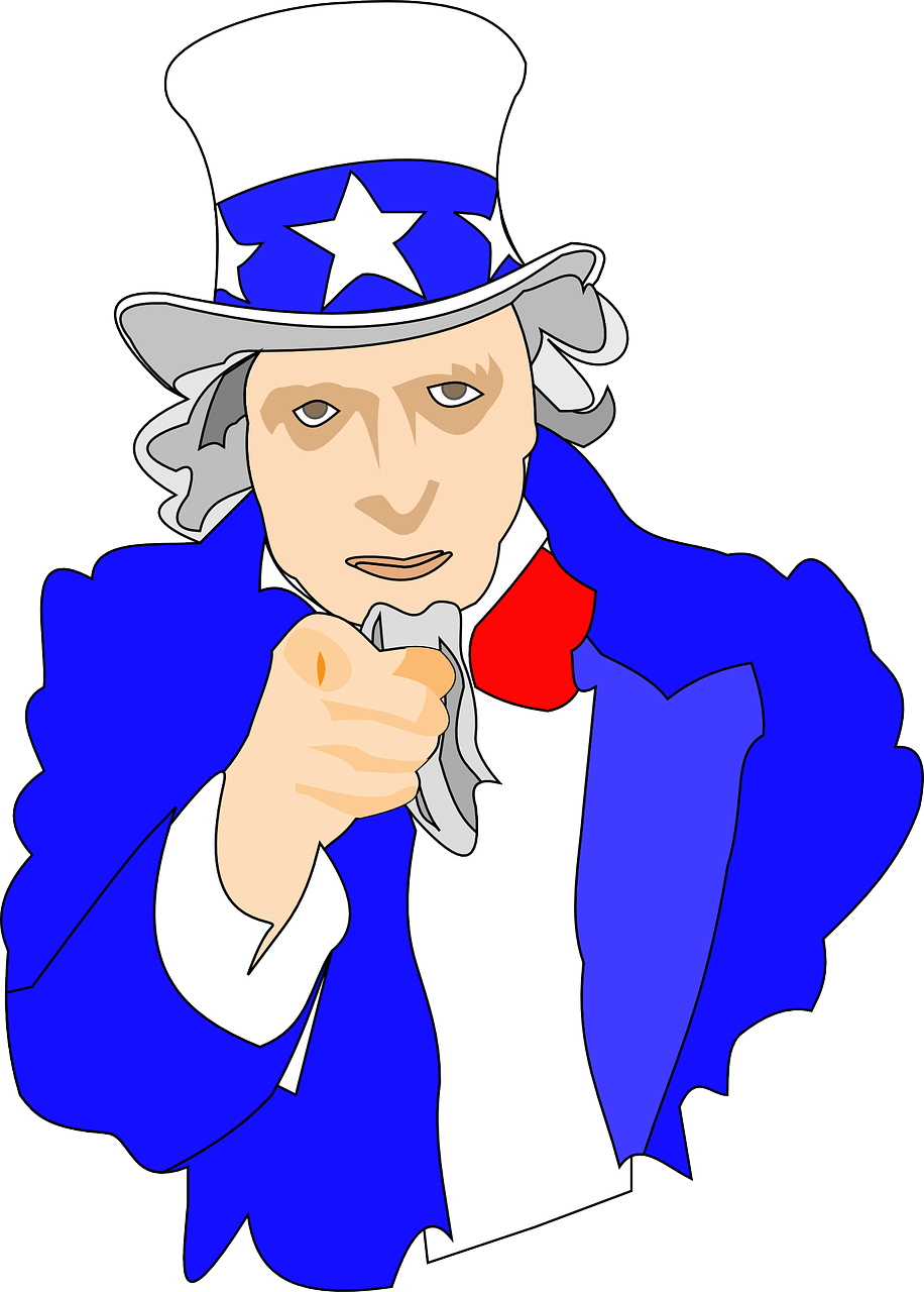 Uncle Sam Pointing Cartoon