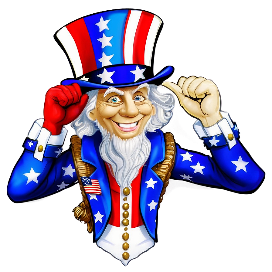 Uncle Sam Waving Flag Png 12