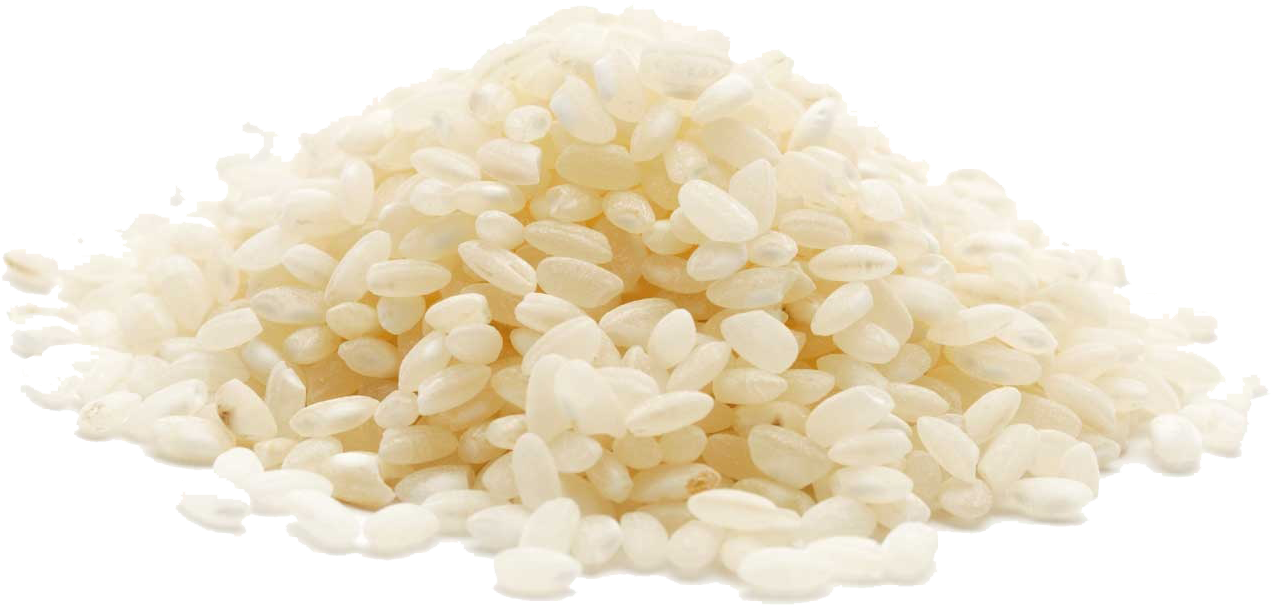 Uncooked White Rice Pile