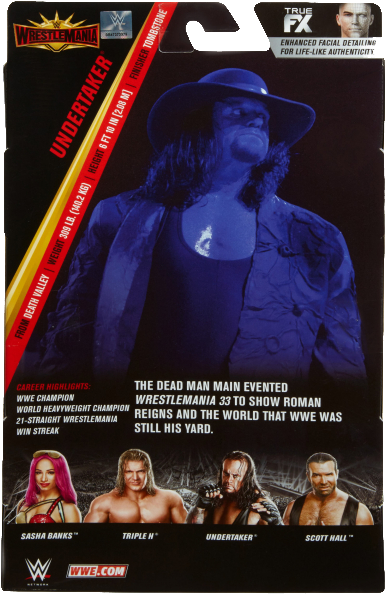 Undertaker Wrestle Mania Action Figure Packaging