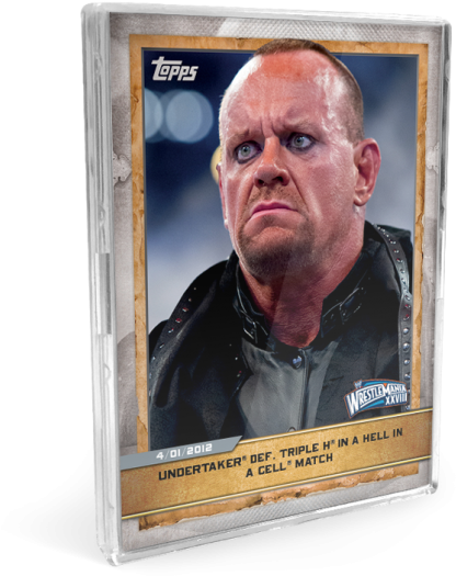 Undertaker Wrestle Mania Moment Topps Card