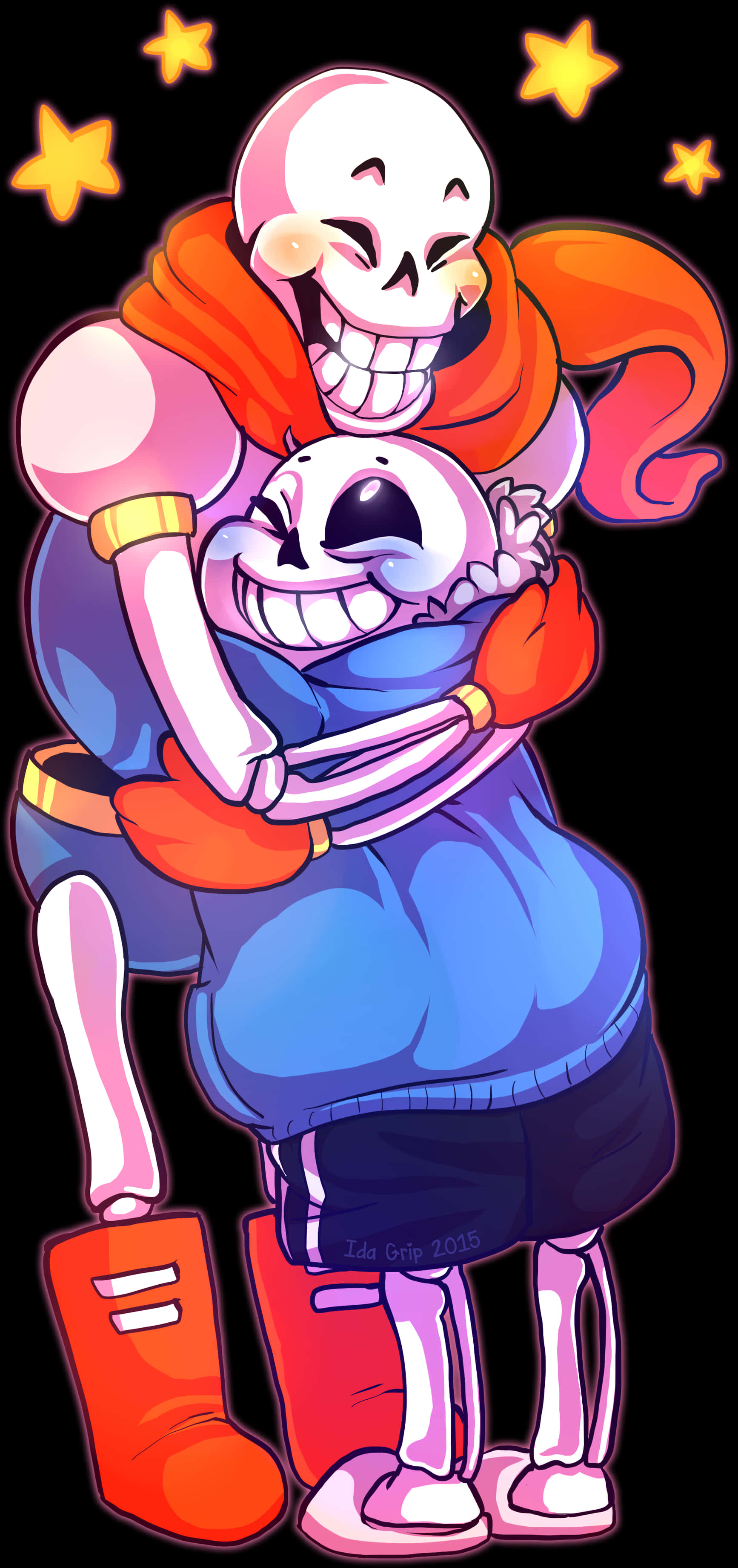 Undertale Sansand Papyrus Hug