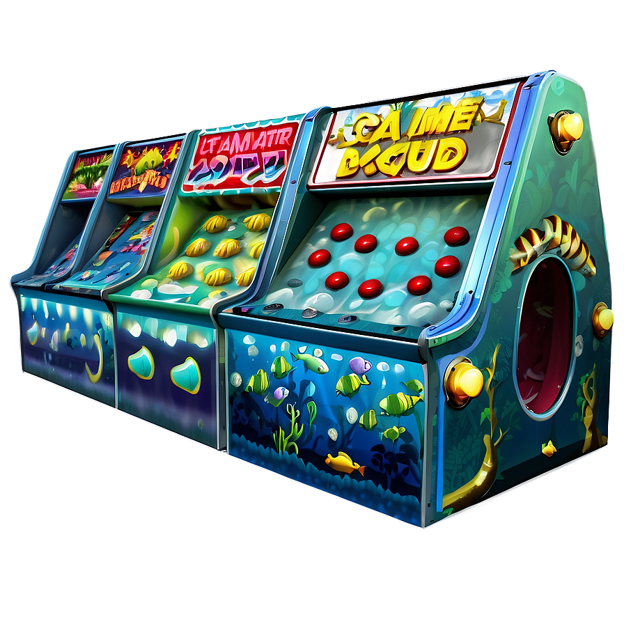 Underwater Arcade Game Png 06282024