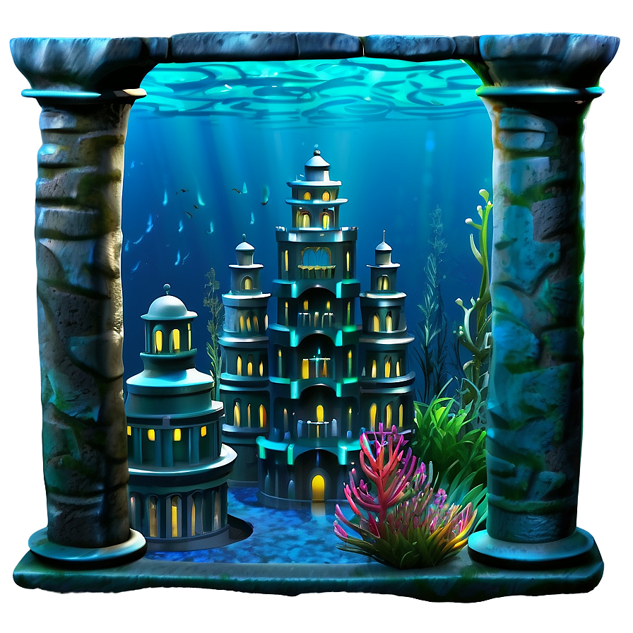 Underwater City Png 06232024