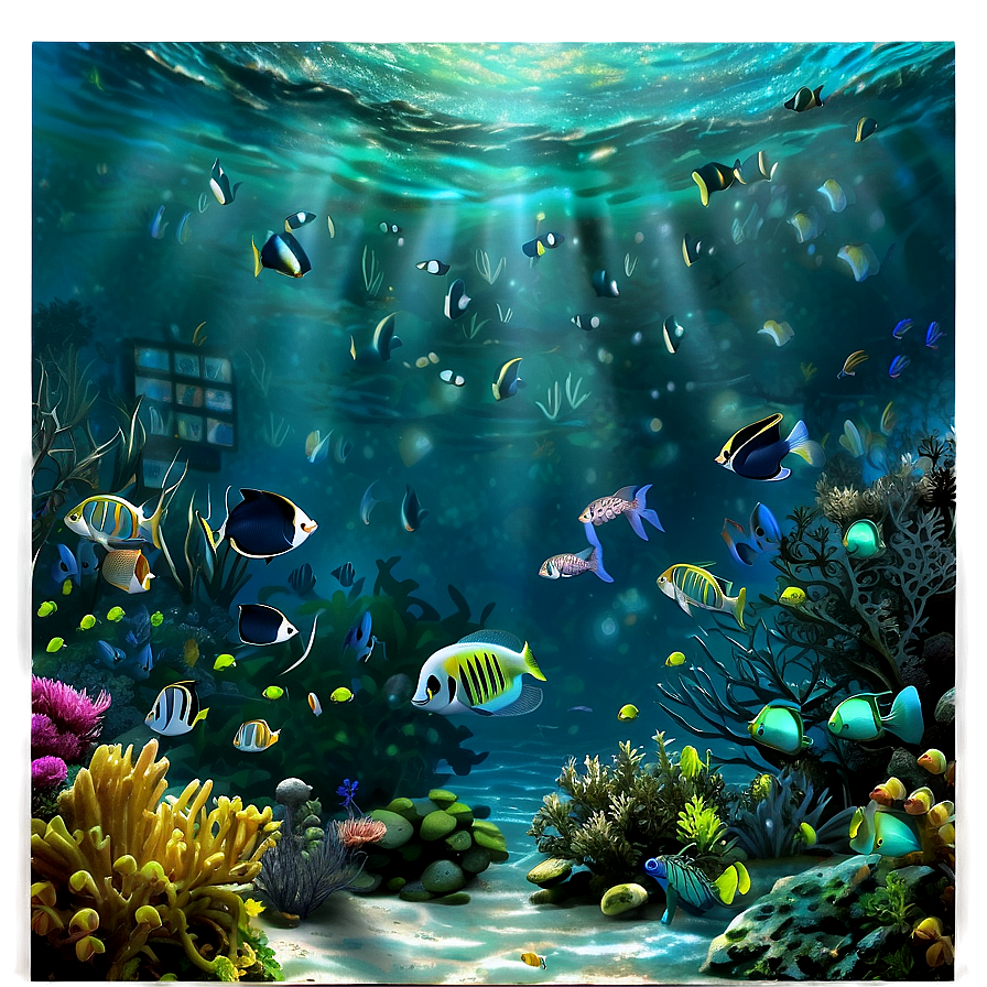 Underwater Ocean View Png Epw