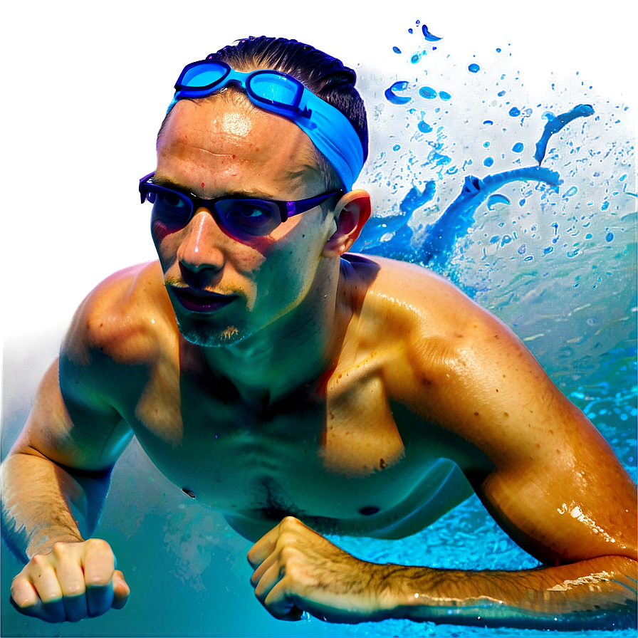 Underwater Swimming Race Png 70