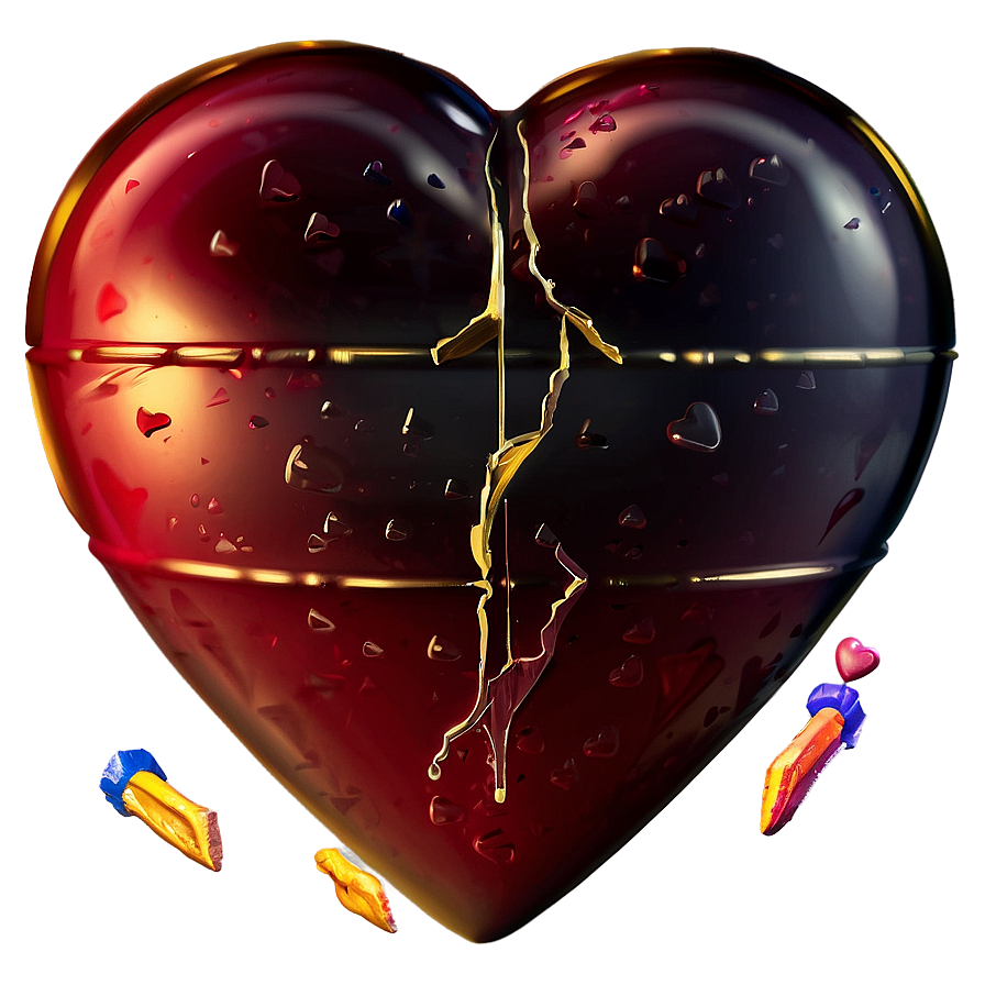 Unhappy Broken Heart Emoji Png Wtj43