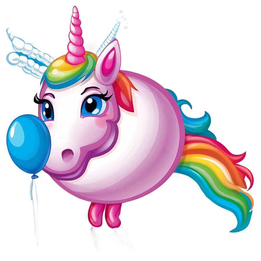 Unicorn Balloon Clipart Png Htc