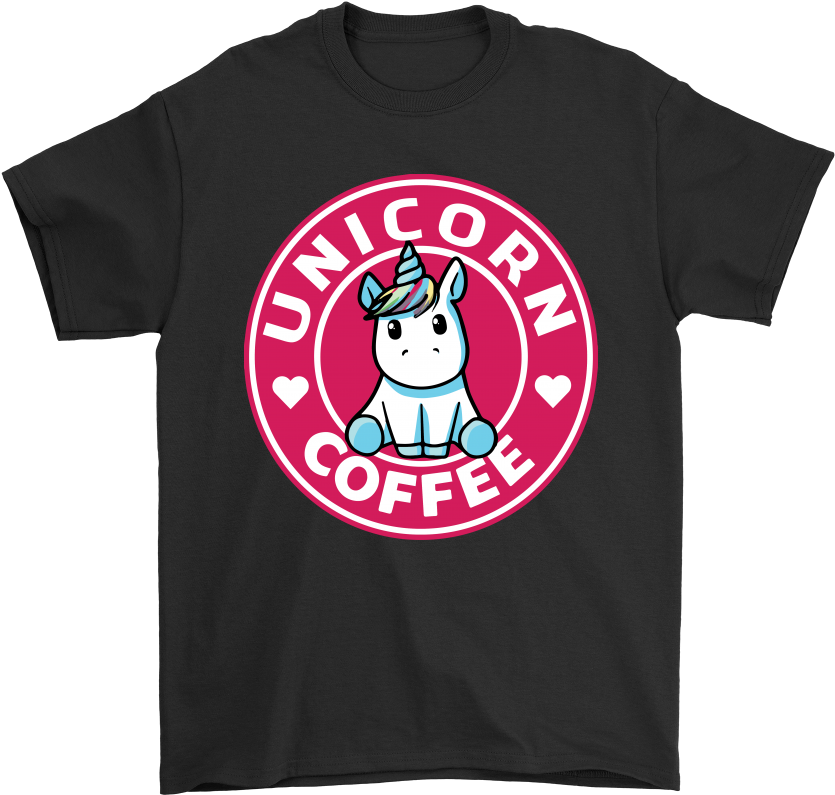 Unicorn Coffee Logo Tshirt Design