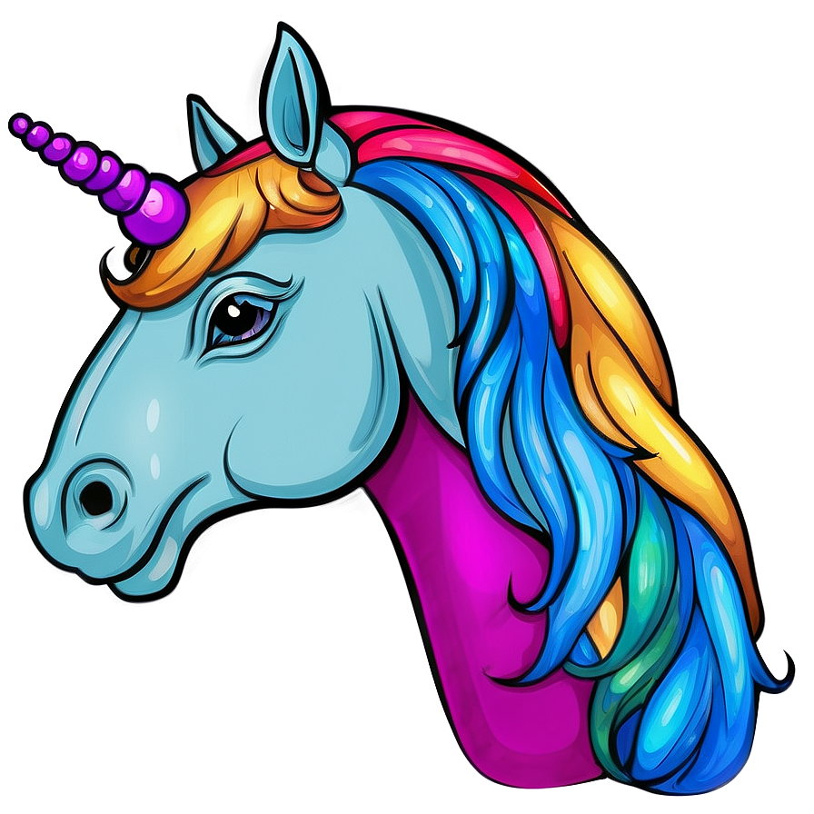 Unicorn Coloring Page Png Ave