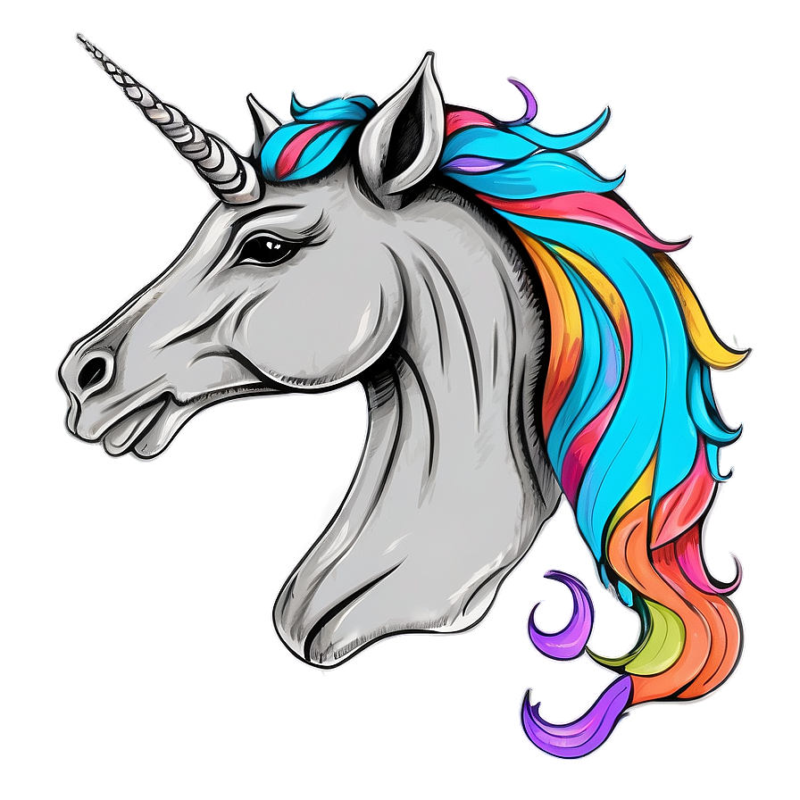 Unicorn Coloring Page Png Qan