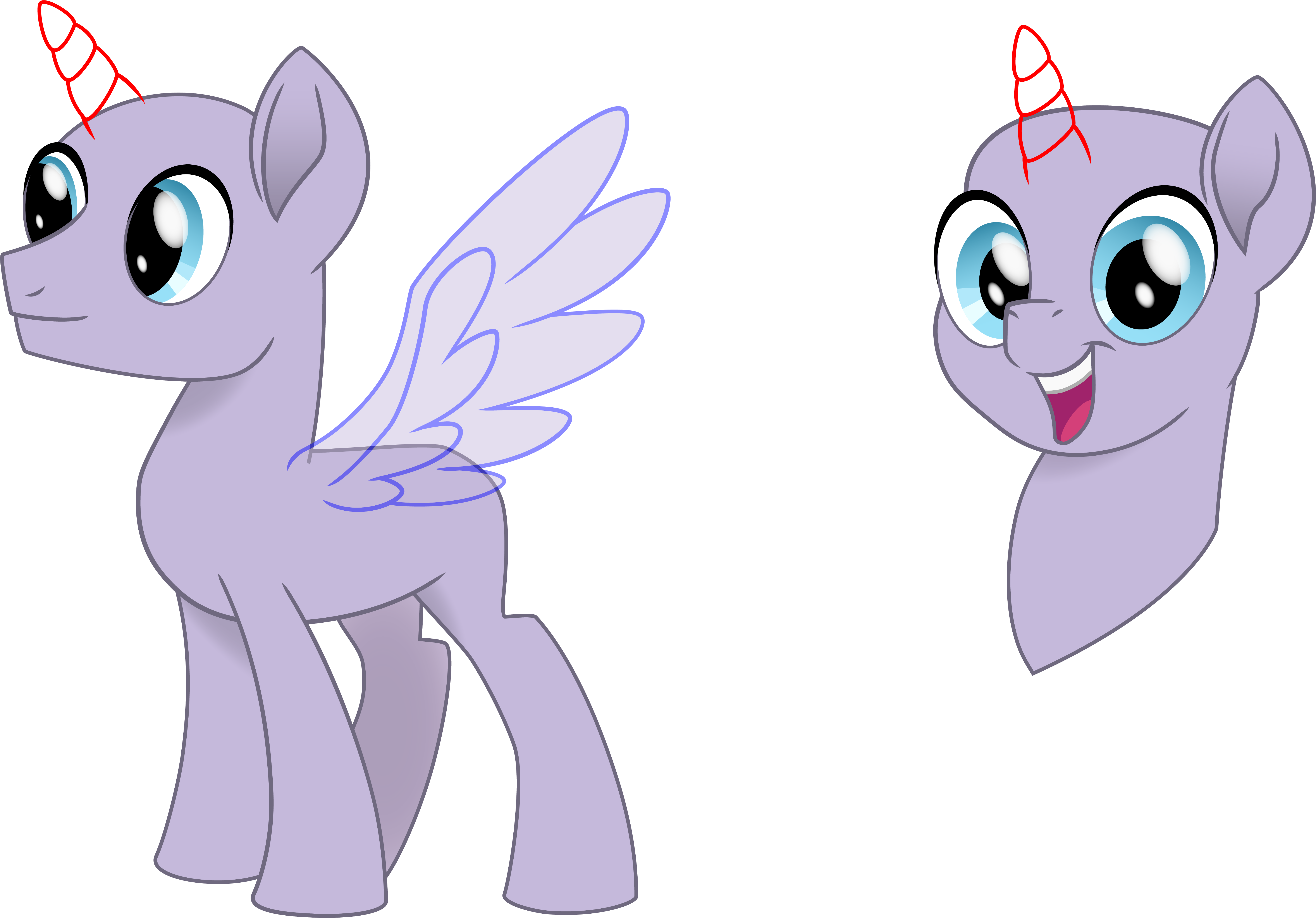 Unicorn Pegasus Pony Twins