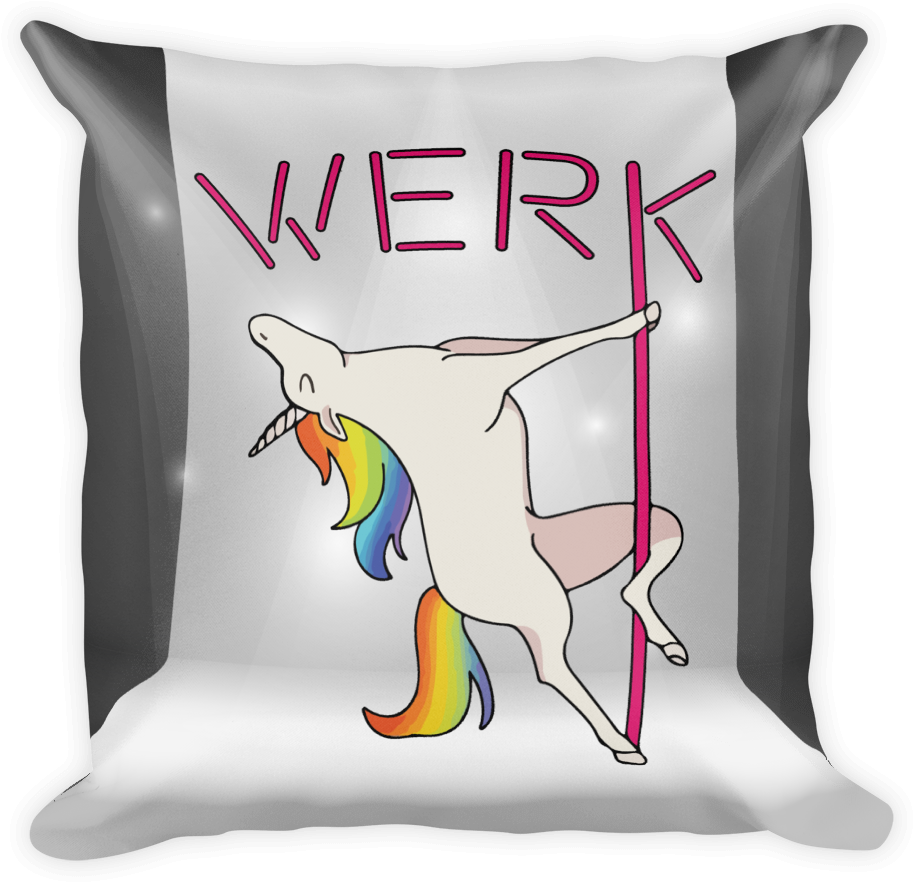 Unicorn Pole Dance Cushion Design