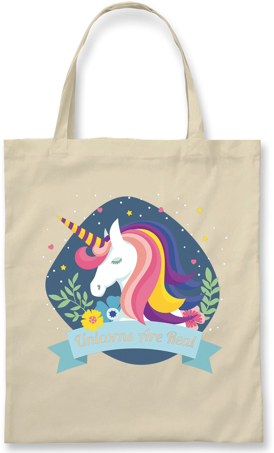 Unicorn Themed Tote Bag Design