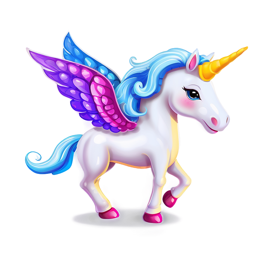 Unicorn With Wings Clipart Png 06262024