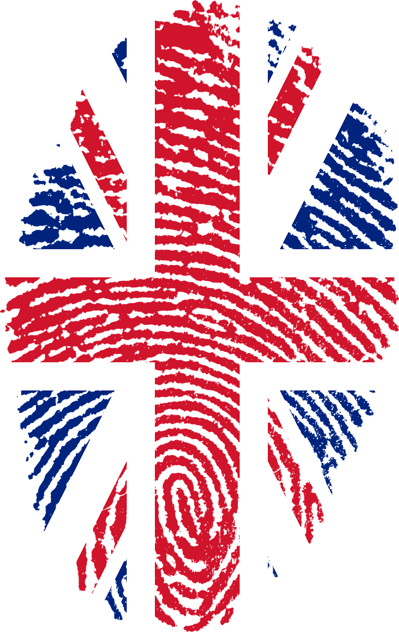 Union Jack Fingerprint Art