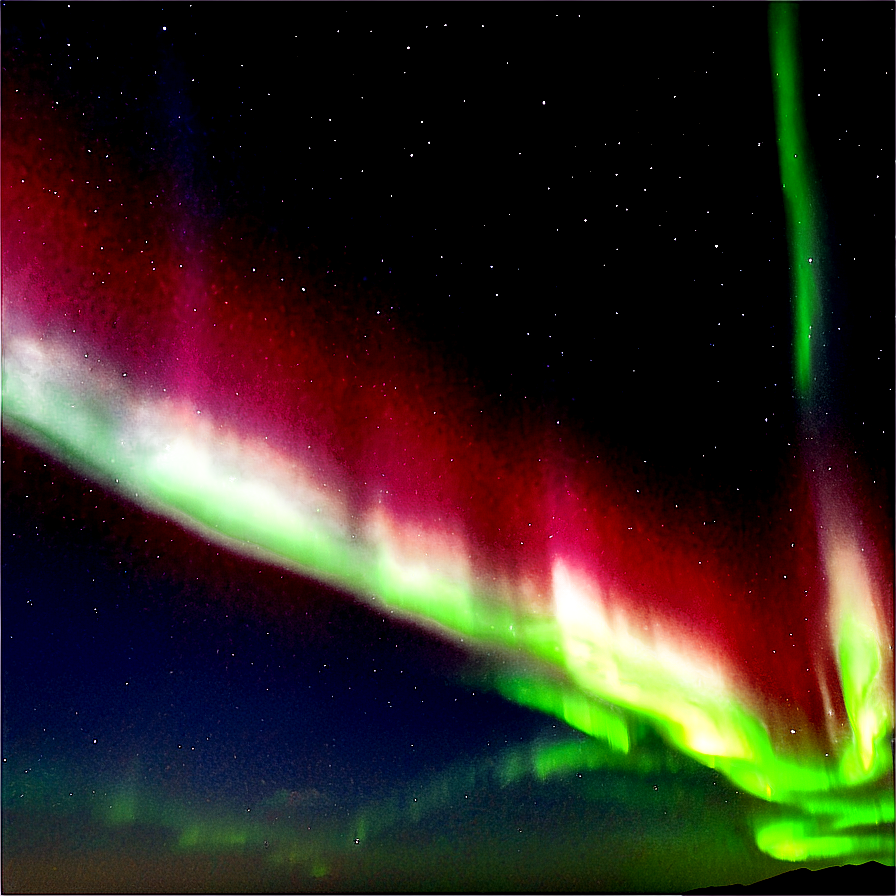 Unique Aurora Over Desert Png Nur