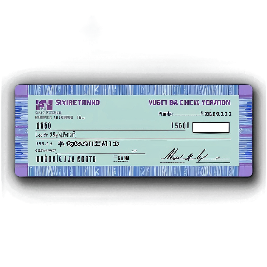 Unique Bank Check Creation Png 06292024