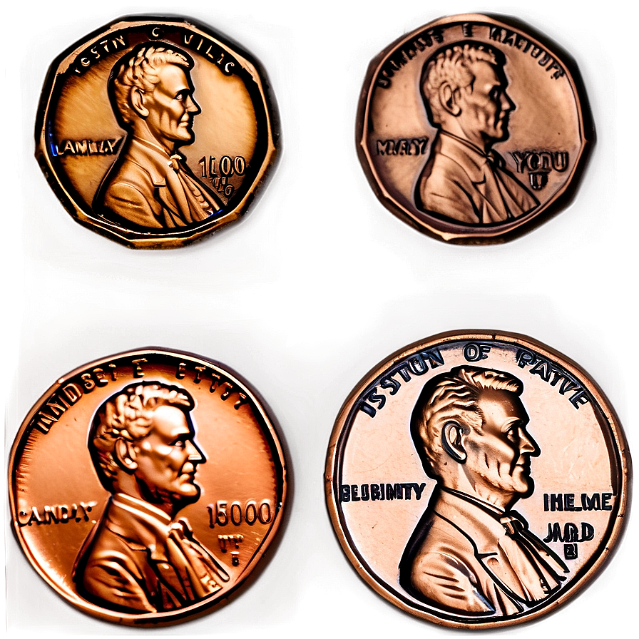 Unique Pennies Set Png 54