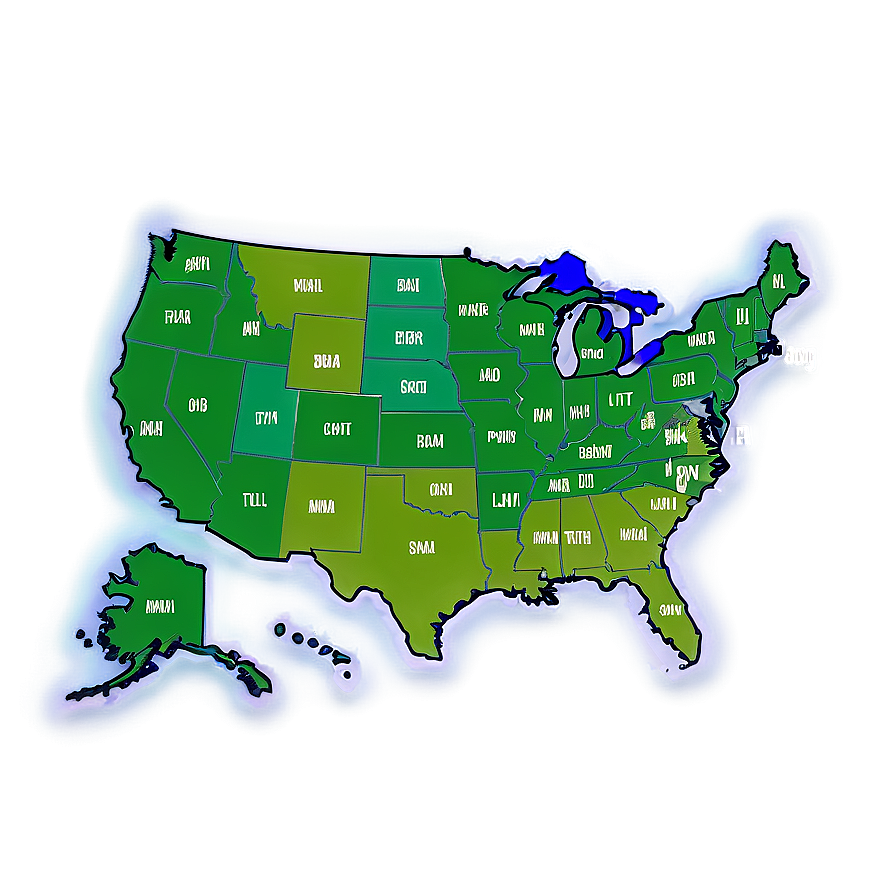 United States Map For Kids Learning Png Esc69