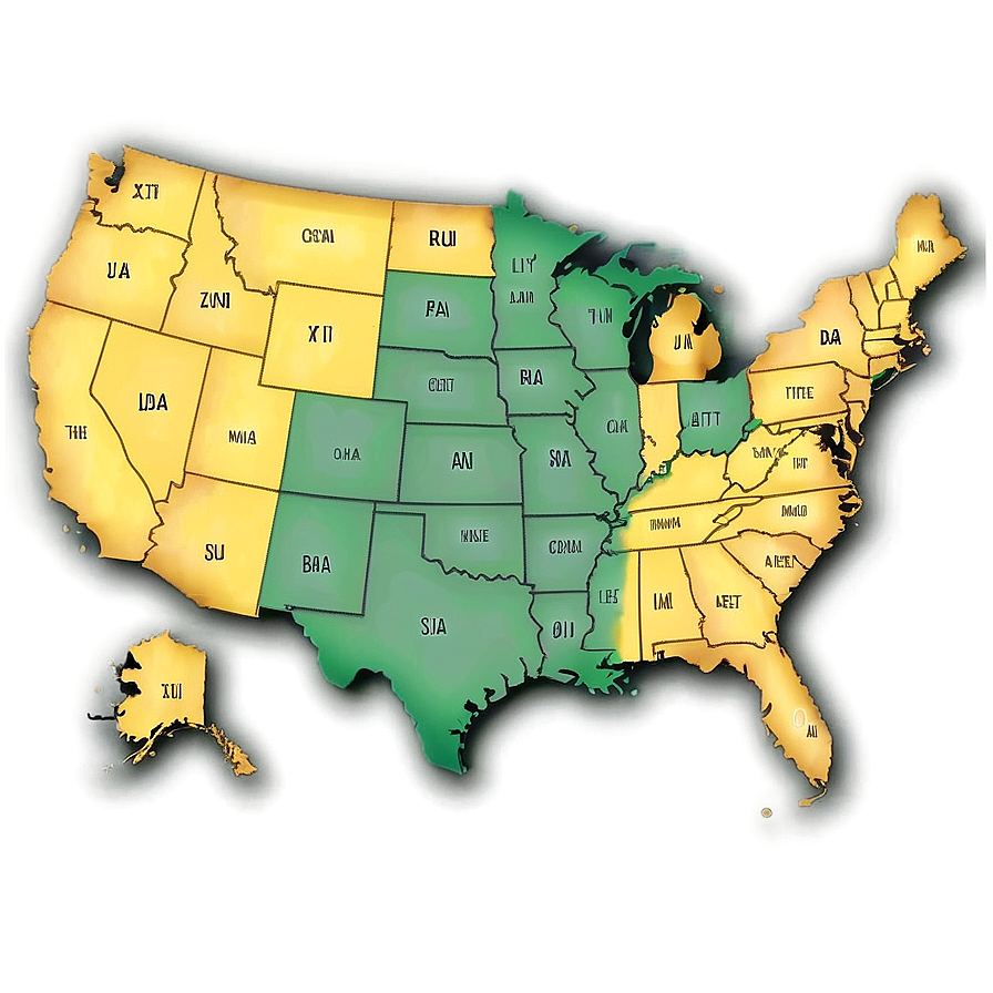 United States Map For School Project Png Ttd