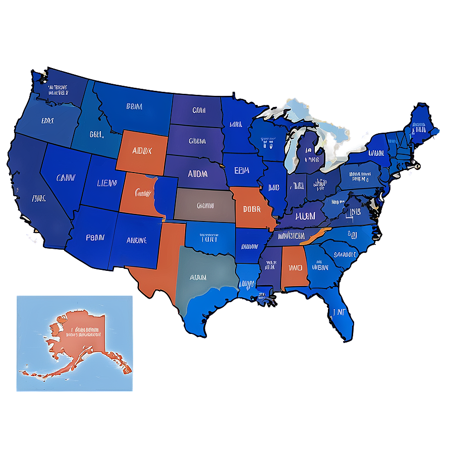 United States Map With Capitals Png 06122024