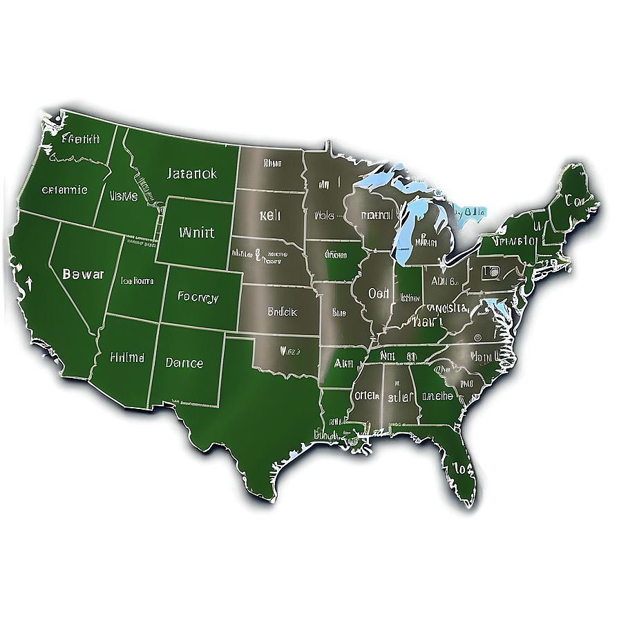 United States Map With Cities And Towns Png Bdy95