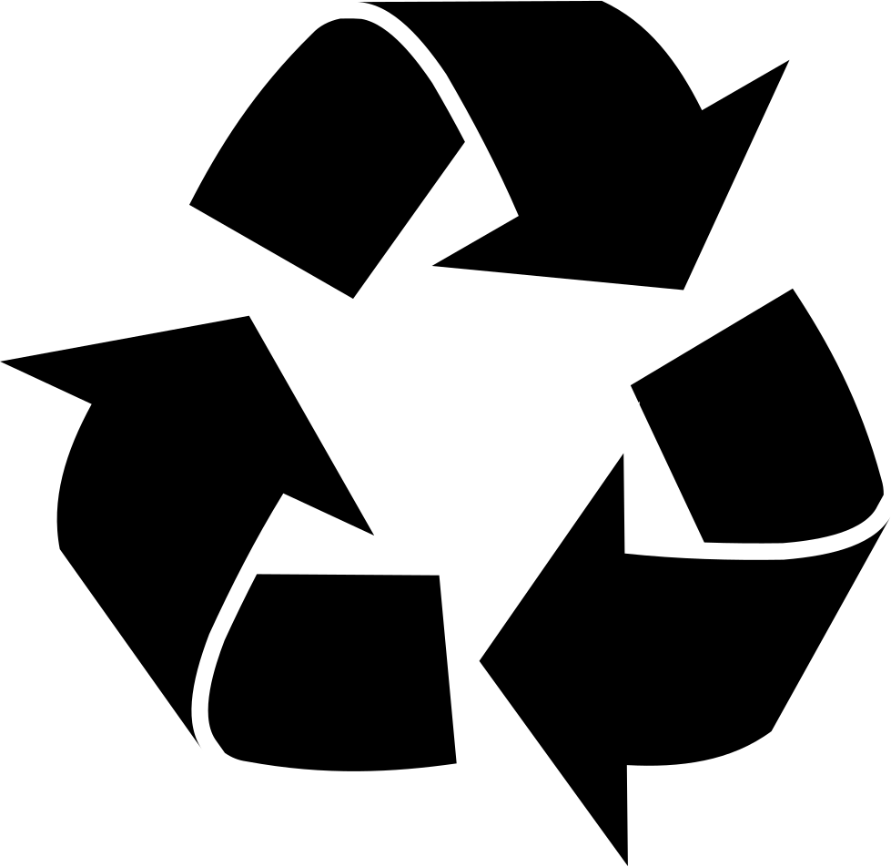 Universal Recycling Symbol Black