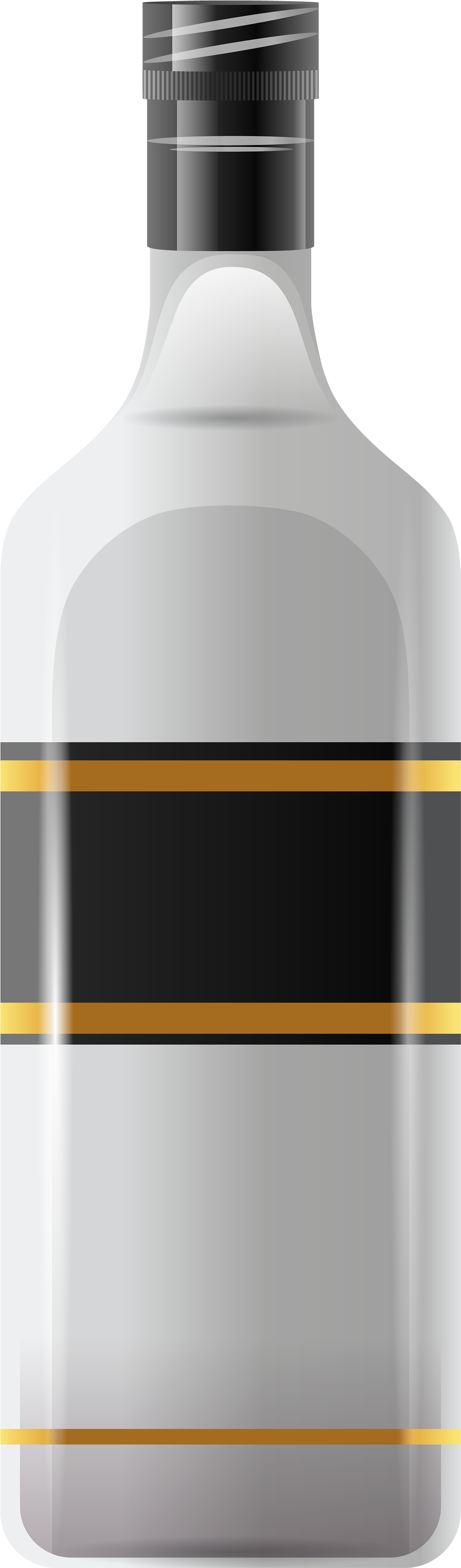 Unlabeled Whiskey Bottle Graphic