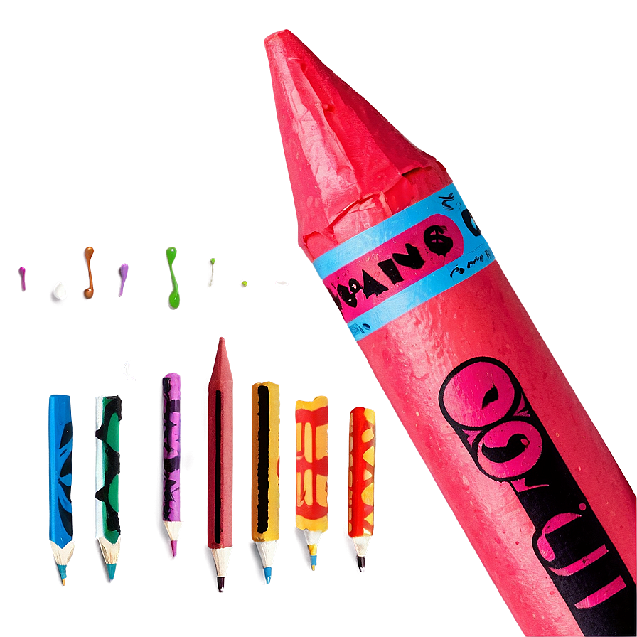 Unwrapped Red Crayon Png 06282024