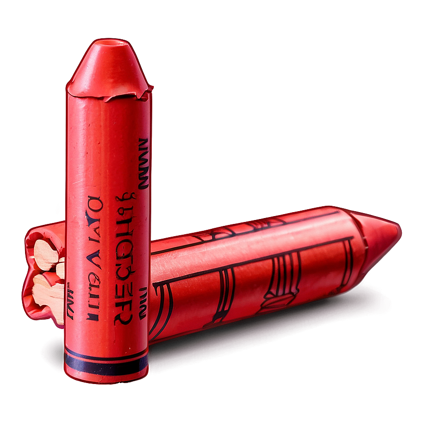 Unwrapped Red Crayon Png 33