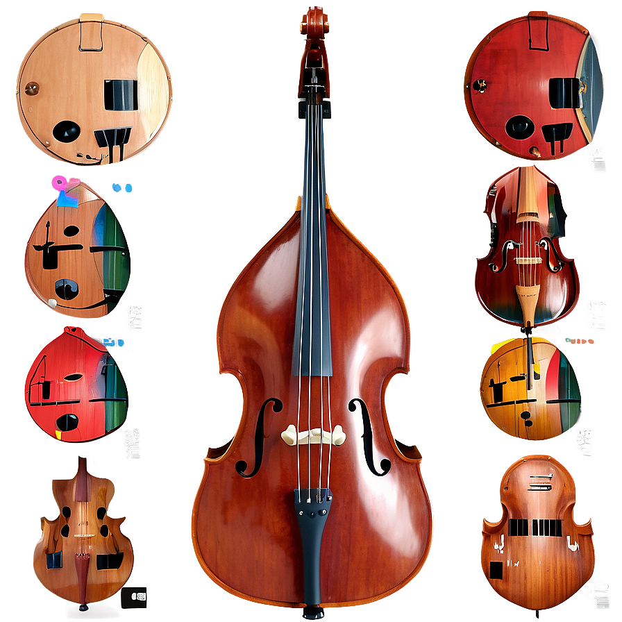 Upright Double Bass Png 14