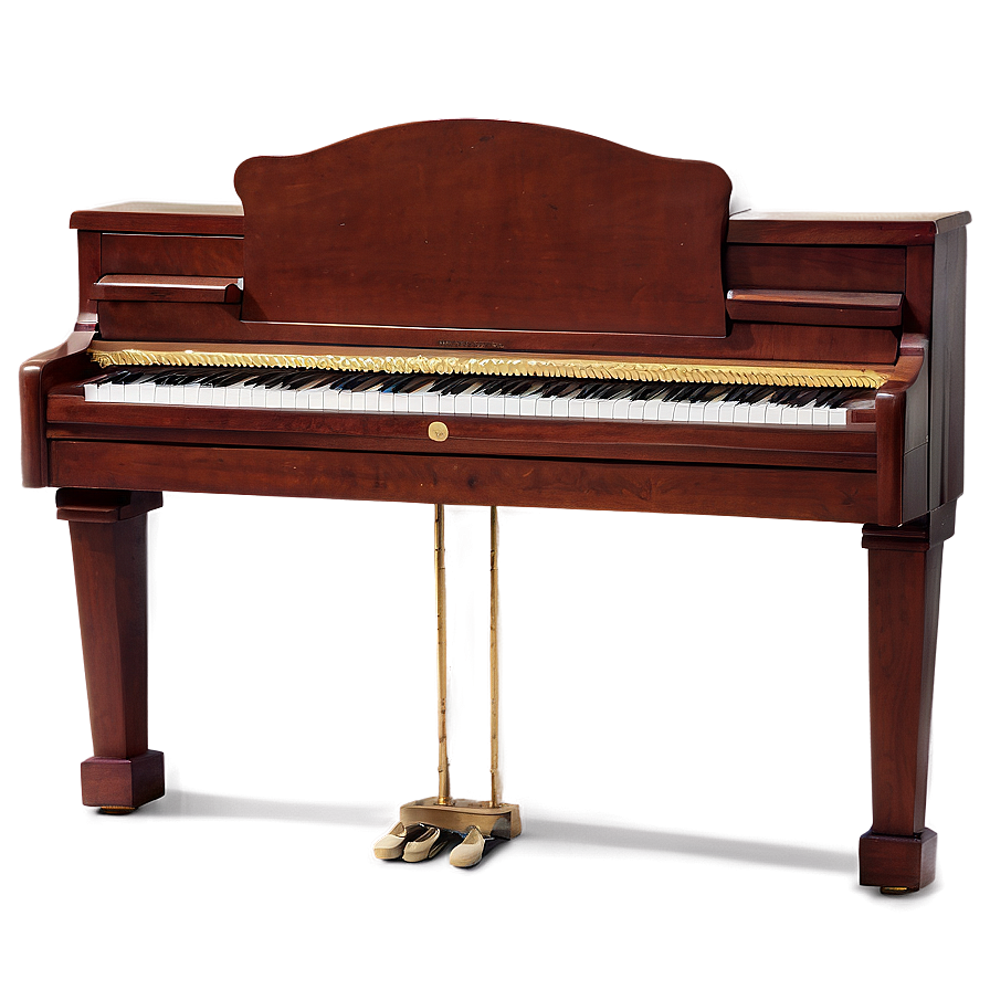 Upright Piano With Bench Png 06272024