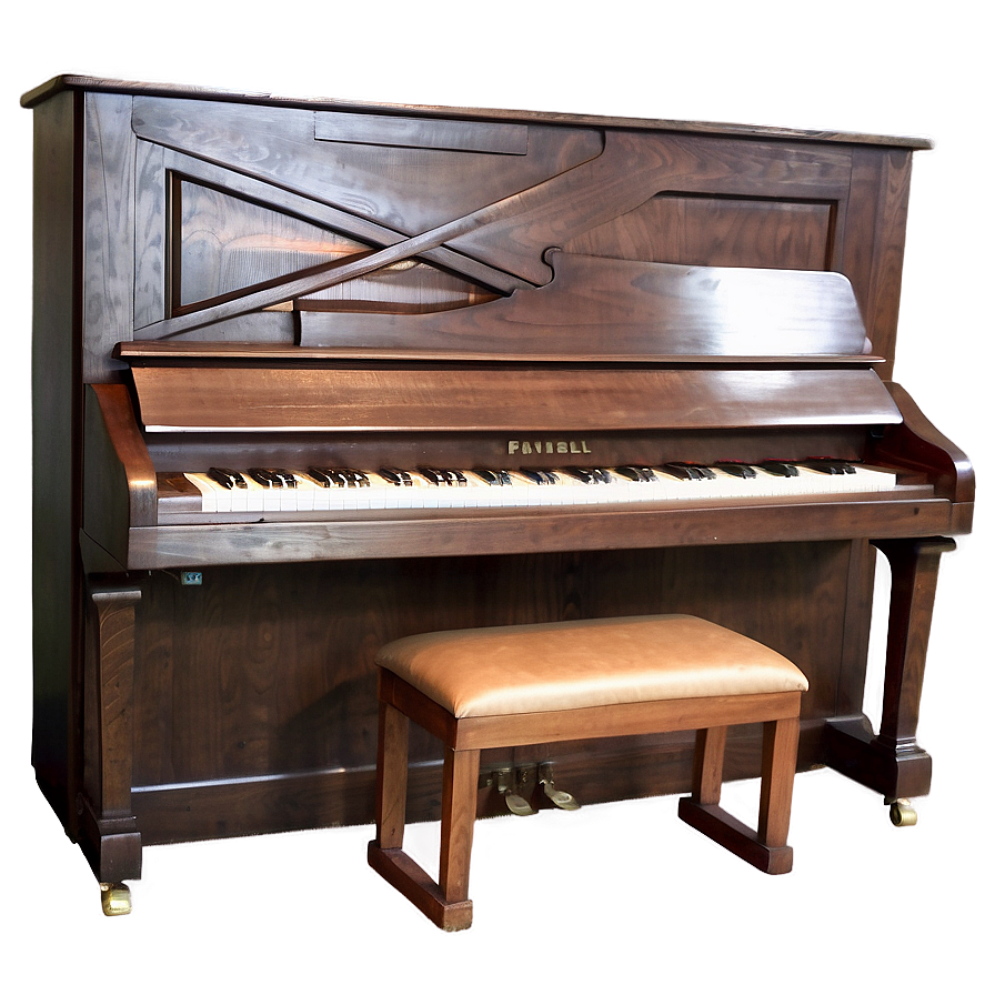 Upright Piano With Integrated Music Player Png 69