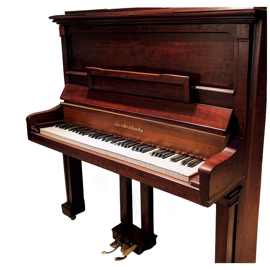 Upright Piano With Sheet Music Stand Png Pgt56