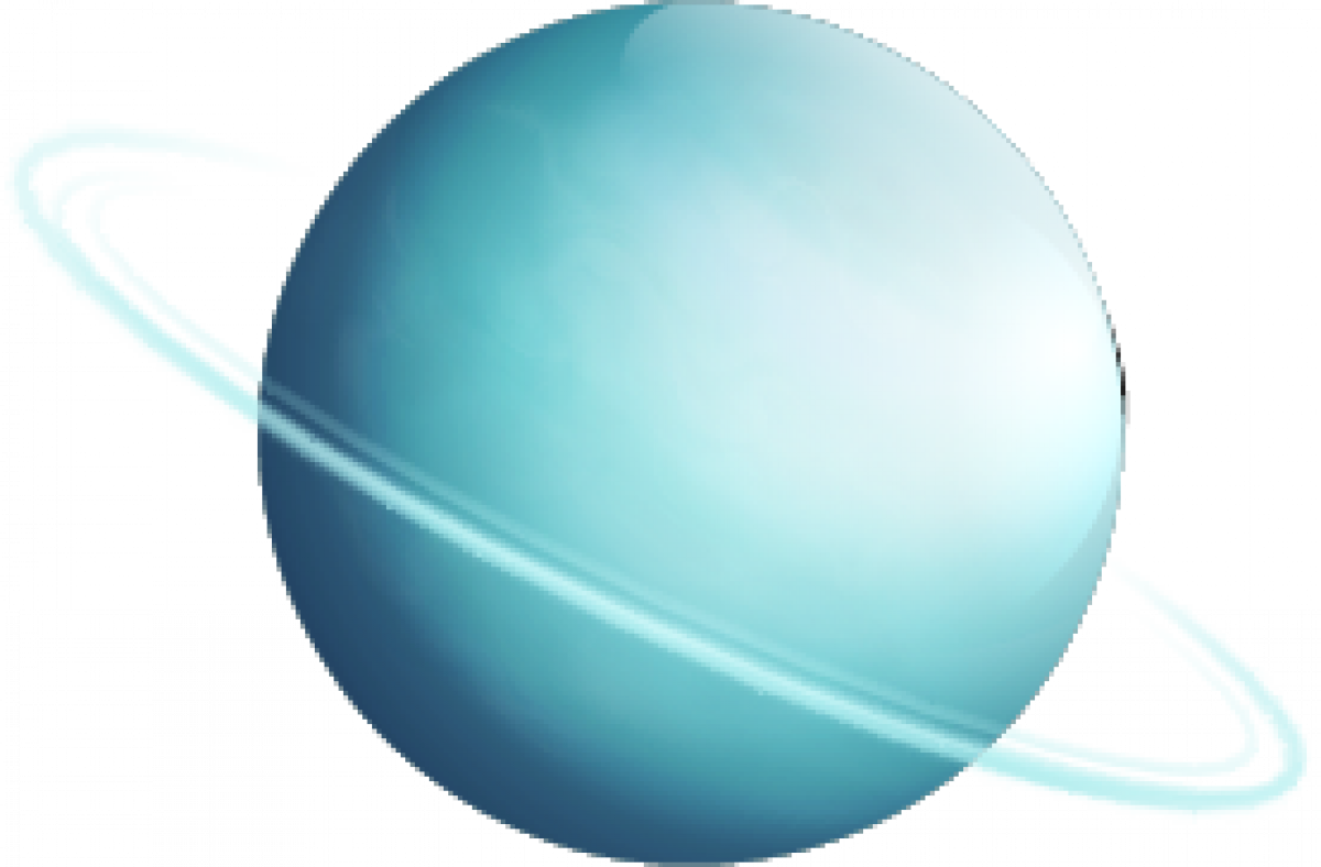 Uranus Planet Rings Illustration