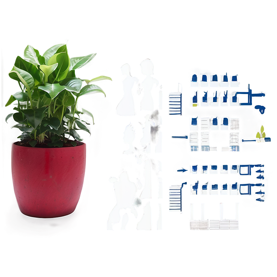 Urban Floor Plant Png 79