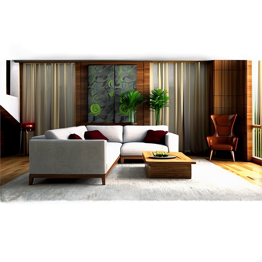 Urban Living Room Atmosphere Png Bol53