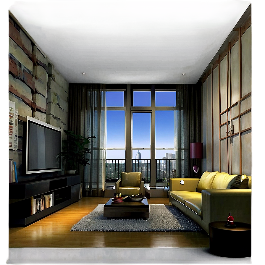 Urban Living Room Atmosphere Png Fjo9