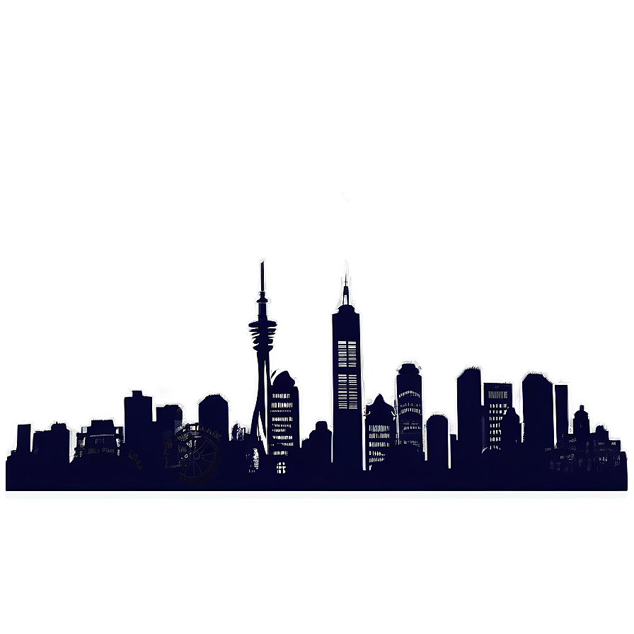 Urban Skyline Silhouette Png 39