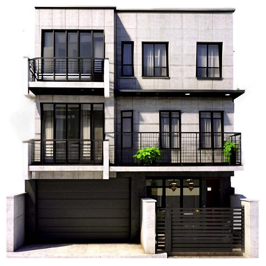 Urban Townhouse Facade Png 66