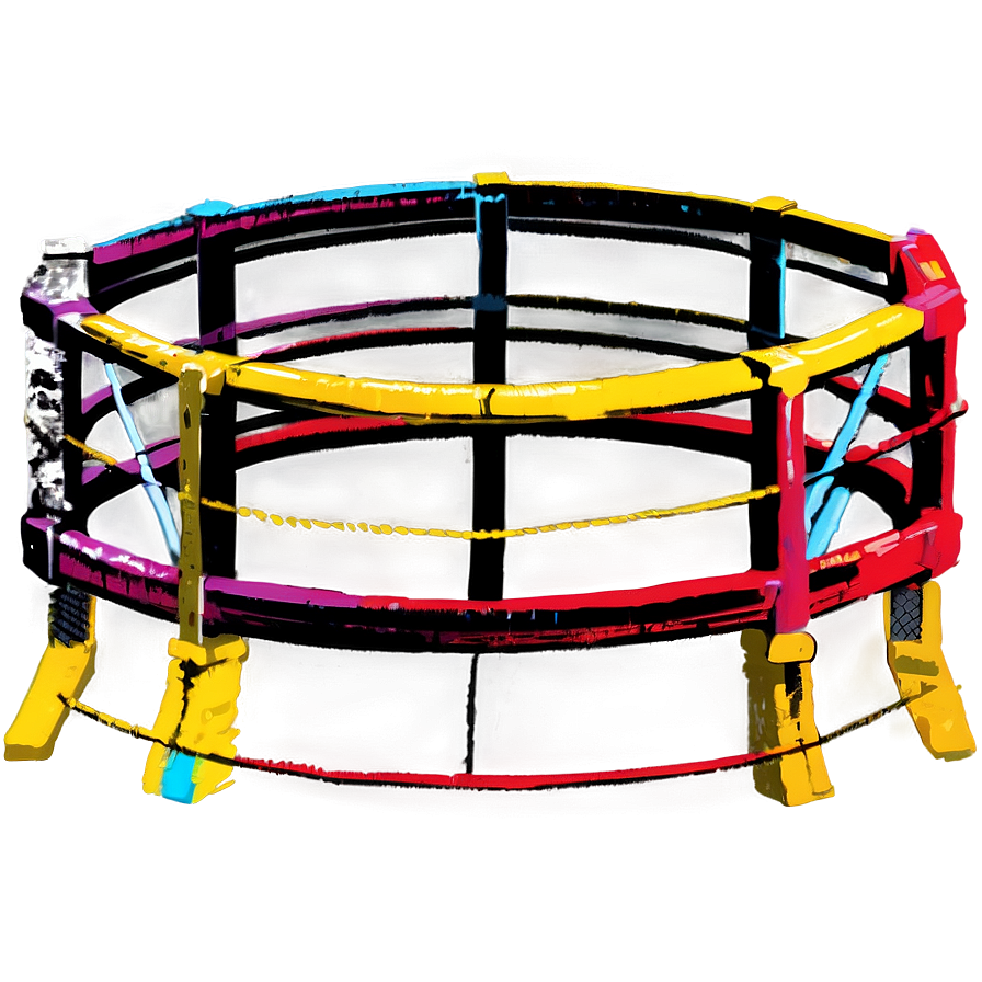 Urban Wrestling Ring Graffiti Png 06212024